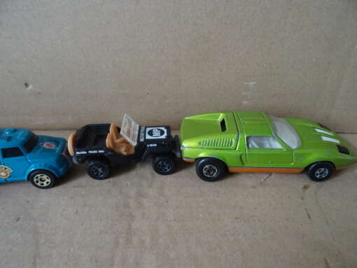 Collectie van 9 Matchbox autootjes