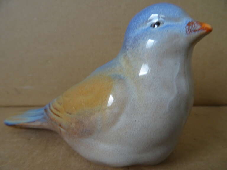Aardewerk beeld vogel vintage