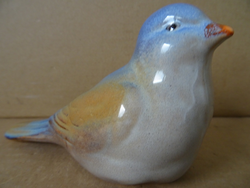 Aardewerk beeld vogel vintage