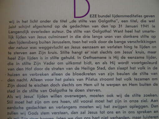 Th. J. van Noord Pr. De stilte van Golgotha