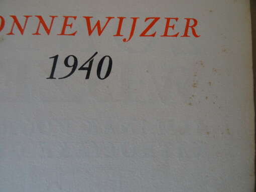 Zonnewijzer 1939 en Zonnewijzer 1940
