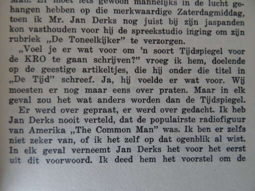 Mr. Jan Derks De gewone man