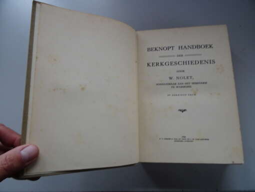 W. Nolet Beknopt handboek der kerkgeschiedenis