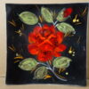 Italiaans design wandbord met bloemen