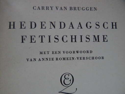 Carry van Bruggen Hedendaagsch fetischisme