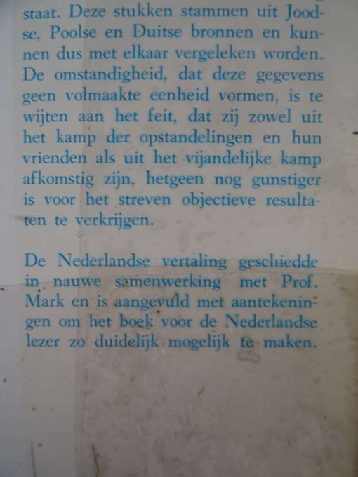 Prof. Bernard Mark Strijd en ondergang van het getto in Warschau