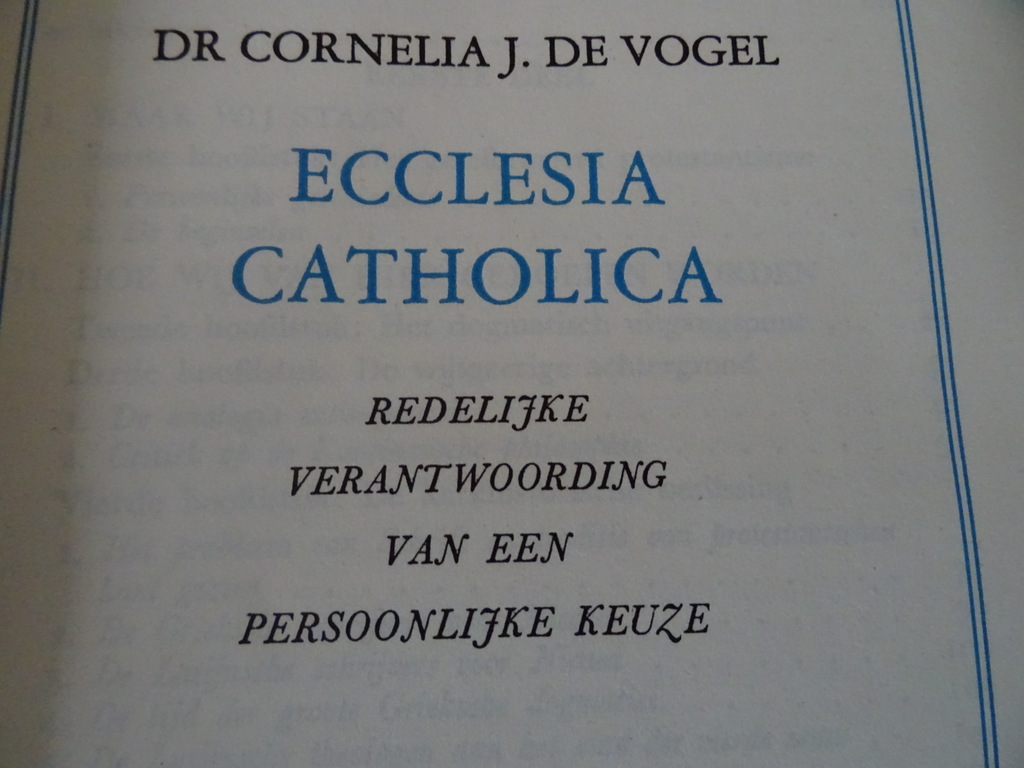 Dr. Cornelia J. de Vogel Ecclesia Catholica - Afbeelding 6
