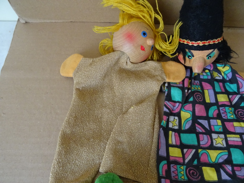 Collectie poppenkastpoppen met houten hoofd - Afbeelding 4