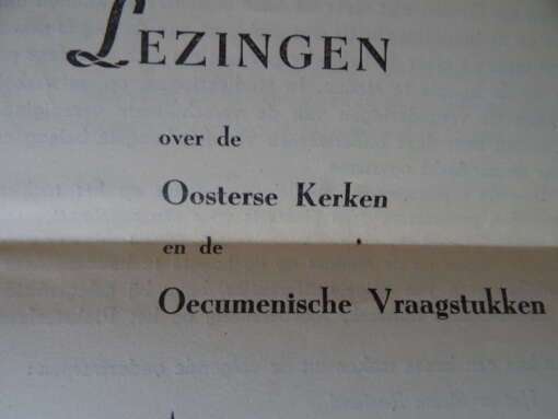 Het christelijk oosten en hereniging april 1954