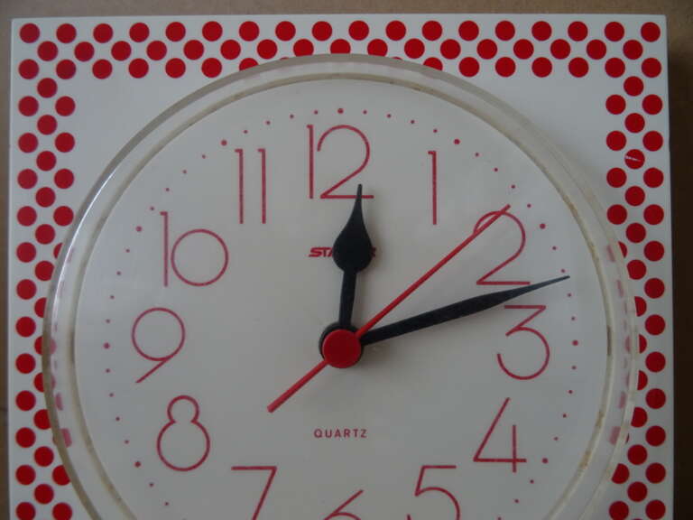 Alternative view of Postmoderne wandklok Staiger West Germany vintage