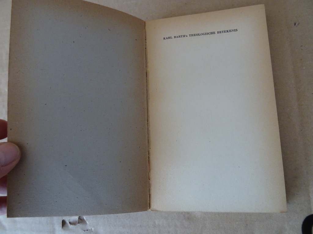 Prof. Dr. J C. de Groot Karl Barth's theologische betekenis - Afbeelding 5