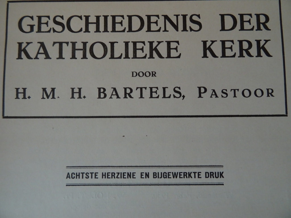 H. M. H. Bartels Geschiedenis der katholieke kerk - Afbeelding 6