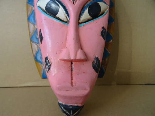Baule masker Ivoorkust met kraanvogel