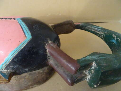 Baule masker Ivoorkust met kraanvogel