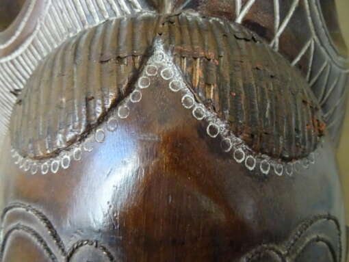 Chokwe masker Angola met koperbeslag 62cm