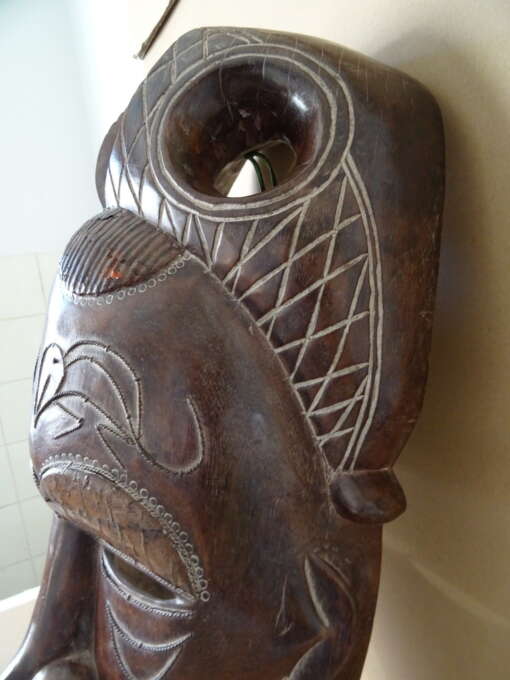Chokwe masker Angola met koperbeslag 62cm