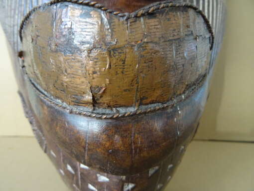 Chokwe masker Angola met koperbeslag 62cm