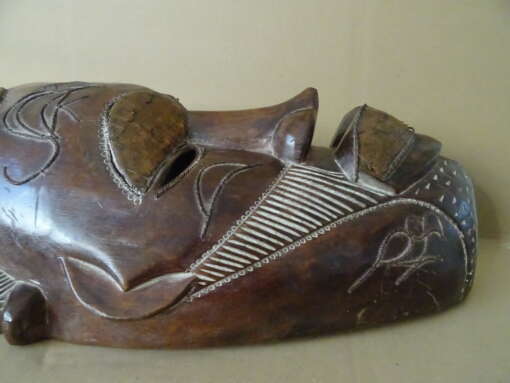 Chokwe masker Angola met koperbeslag 62cm
