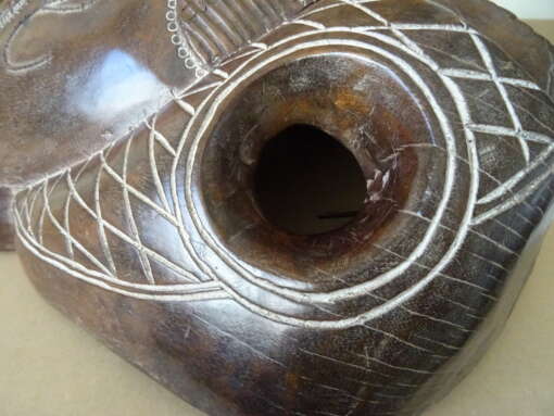 Chokwe masker Angola met koperbeslag 62cm
