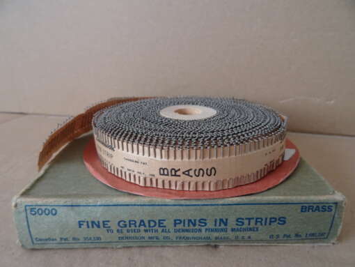 Vintage Dennison pinning machine Fine grade pins