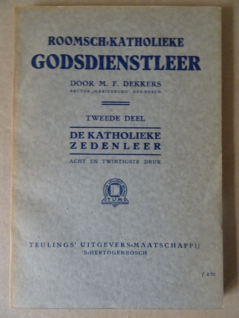M. F. Dekkers Roomsch katholieke godsdienstleer Nu 3 delen! - Afbeelding 39