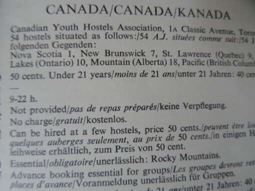 International youth hostel handbook 1956