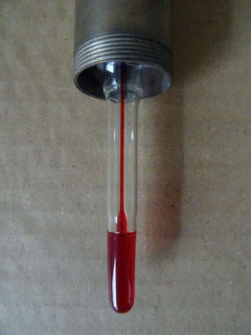Glazen laboratorium thermometer 25cm