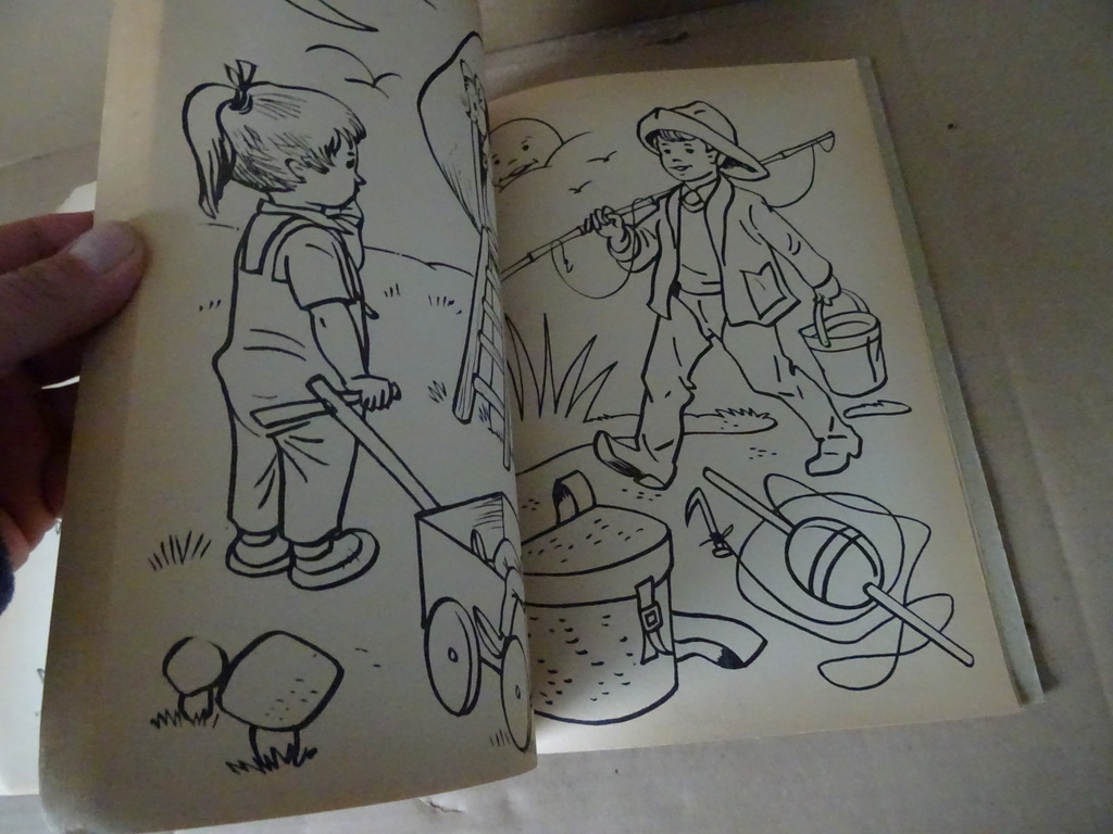 Vintage groot kleur-en tekenboek 112 bladzijden - Afbeelding 16
