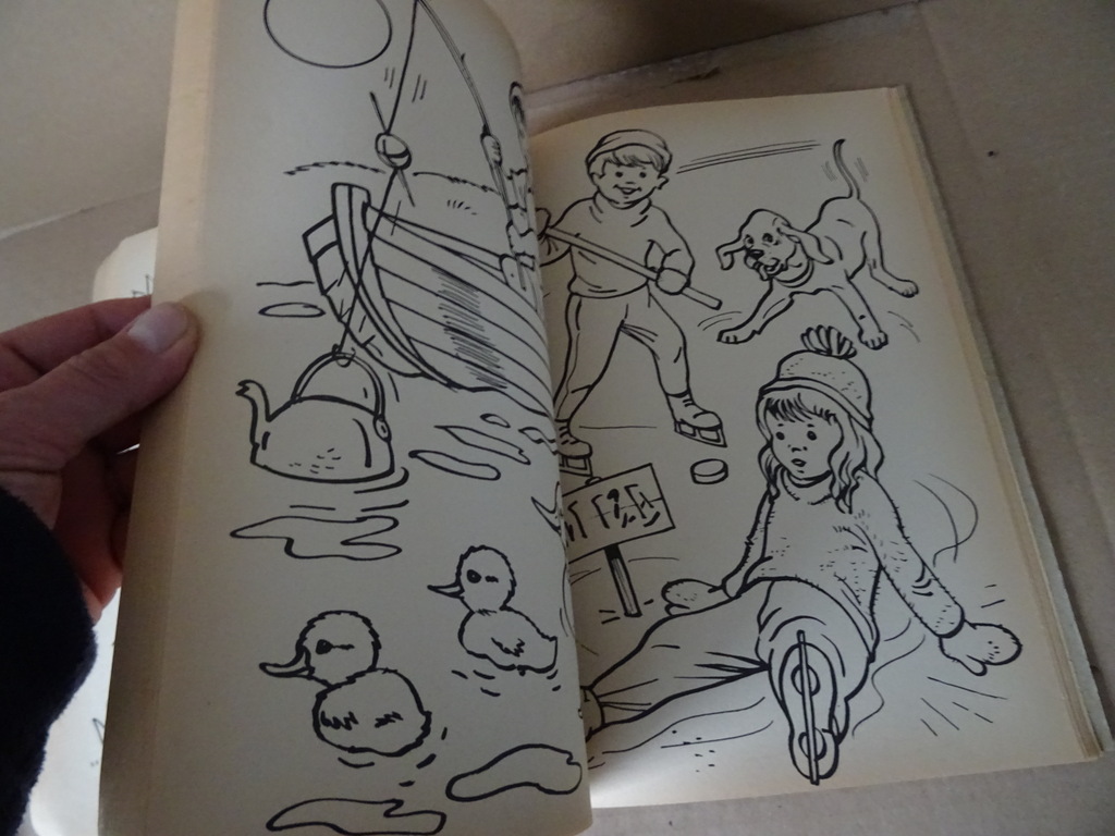 Vintage groot kleur-en tekenboek 112 bladzijden - Afbeelding 18
