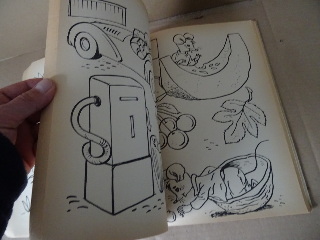 Vintage groot kleur-en tekenboek 112 bladzijden - Afbeelding 19