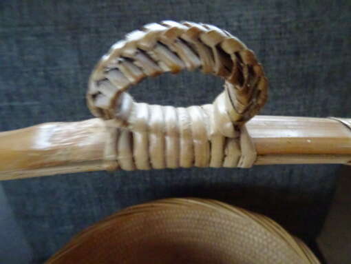 Chinese rieten bruiloftsmand vintage