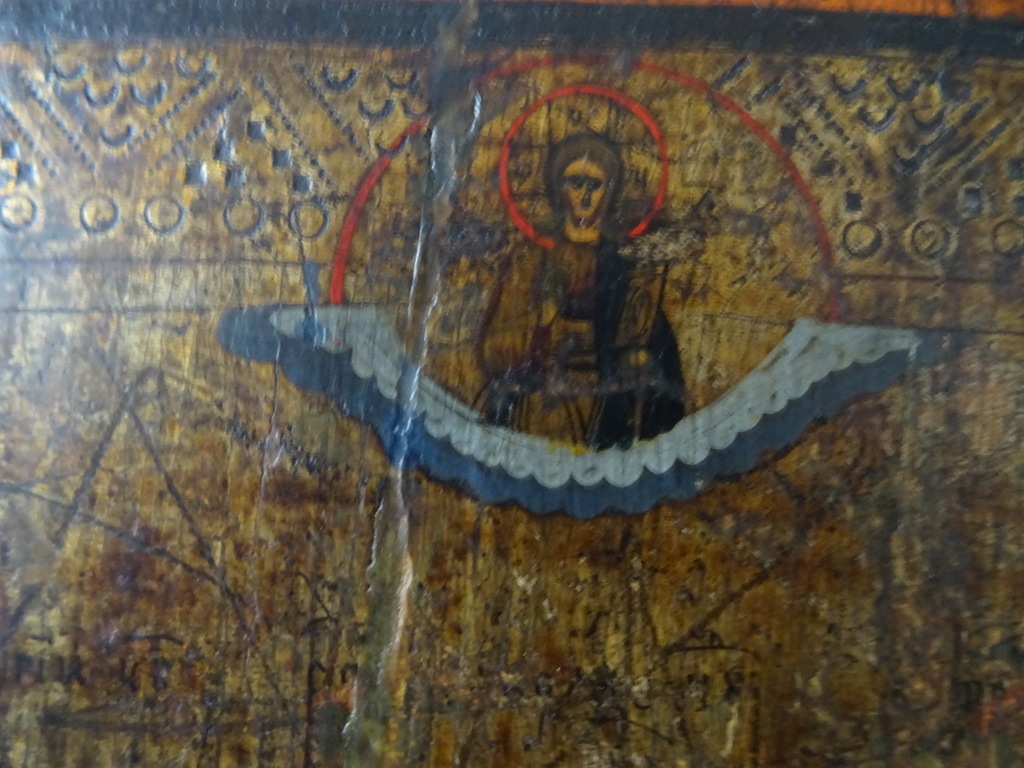 Antiek orthodox icoon de Drie Heilige Hiërarchen - Afbeelding 5