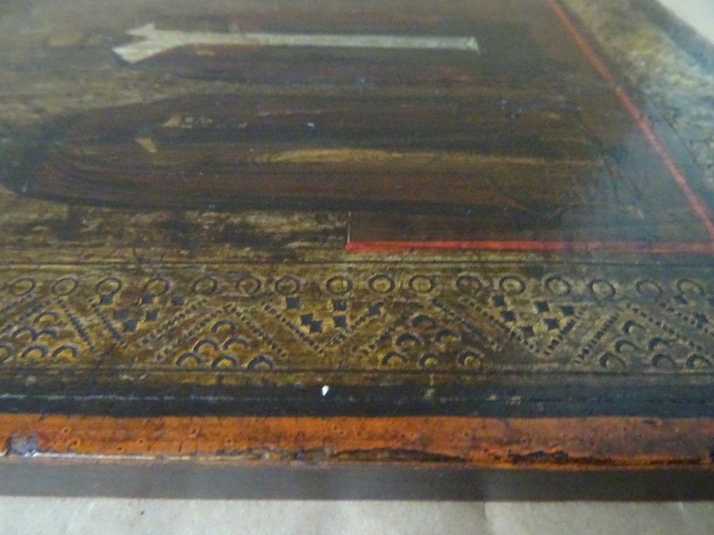 Antiek orthodox icoon de Drie Heilige Hiërarchen - Afbeelding 21