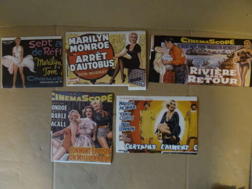 Collectie Franse Marilyn Monroe filmposters
