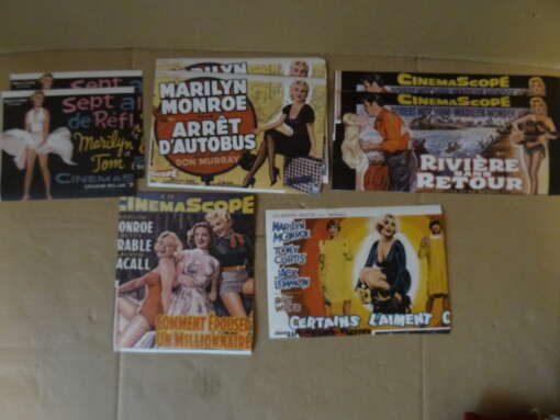 Collectie Franse Marilyn Monroe filmposters