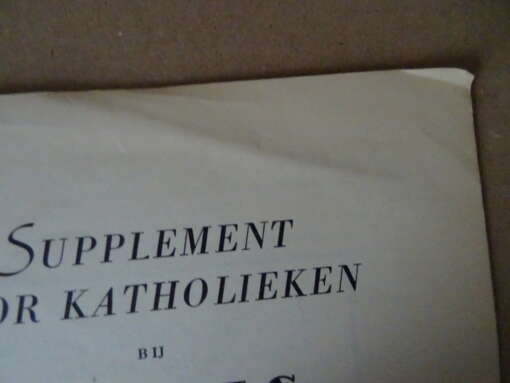 Dr. H.G. de Maar en M. H. A. J. Revis Supplement voor katholieken