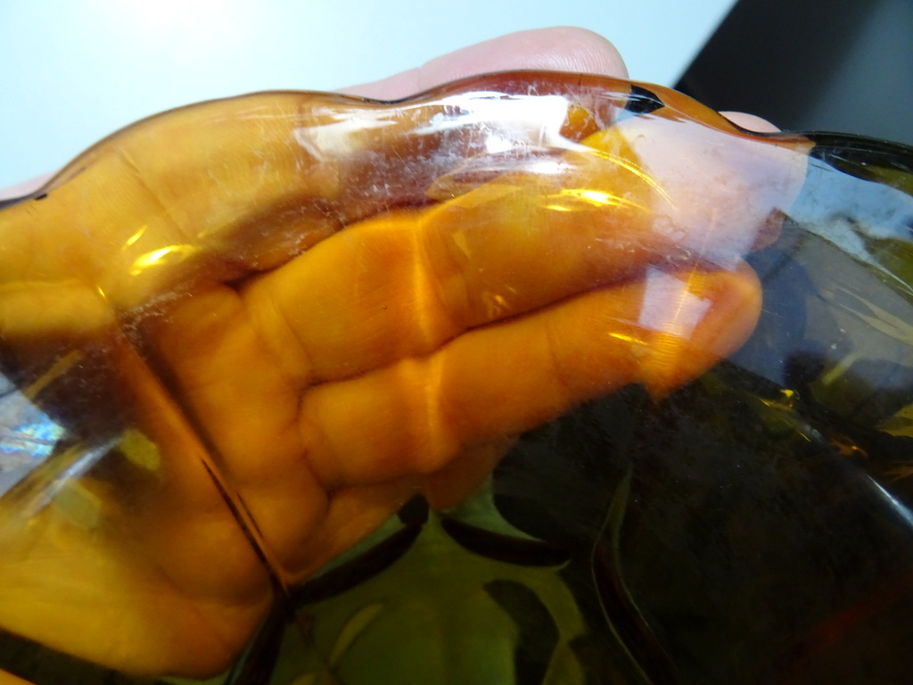 Glazen retro vaas 21cm Glazen retro vaas 21cm