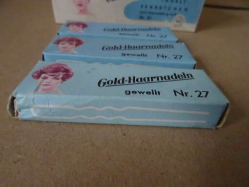 Collectie vintage haarspelden H.R. Gold-haarnadeln