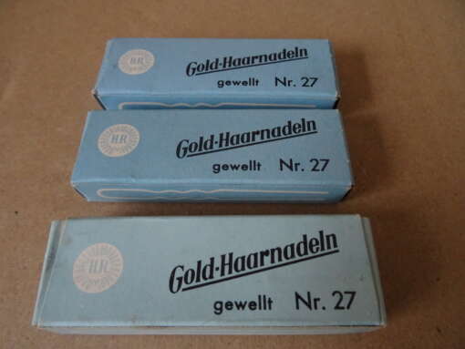Collectie vintage haarspelden H.R. Gold-haarnadeln