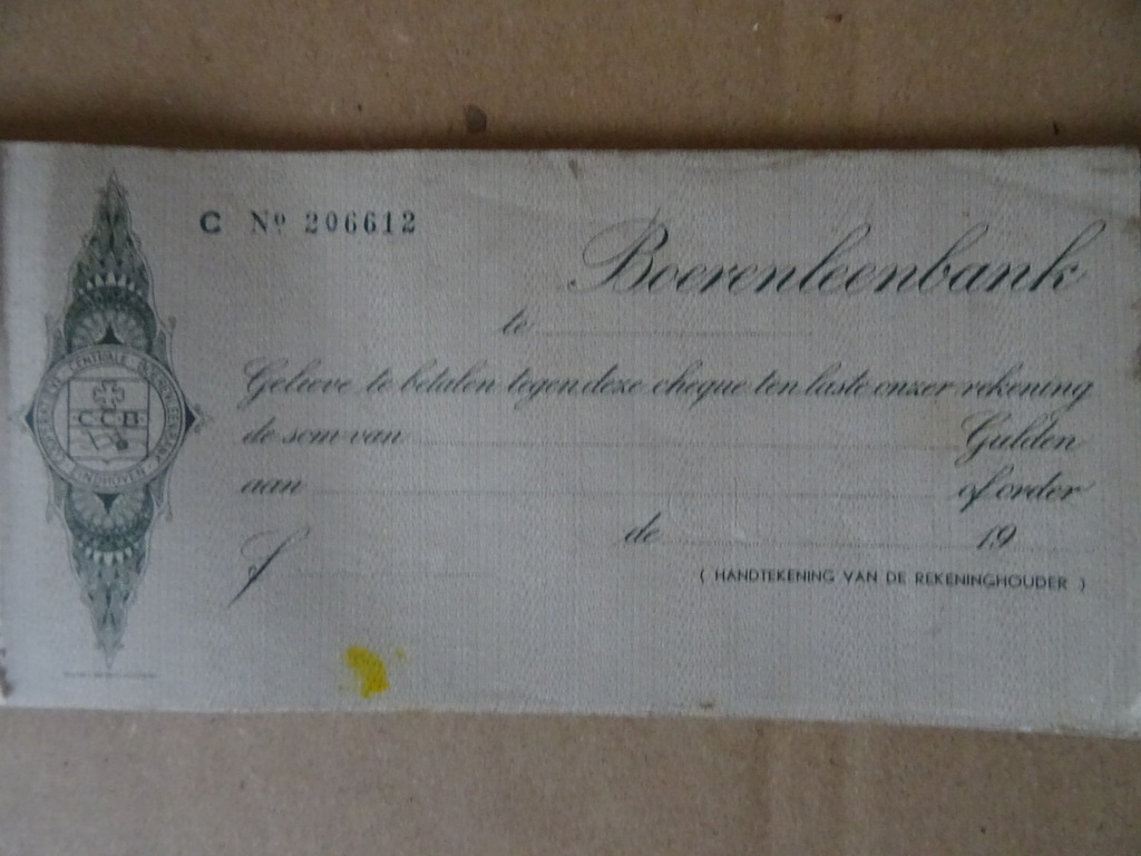 Antiek chequeboekje Boerenleenbank - Afbeelding 4