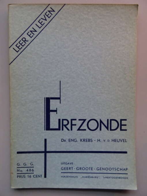 Dr. Engelbert Krebs De leer der erfzonde