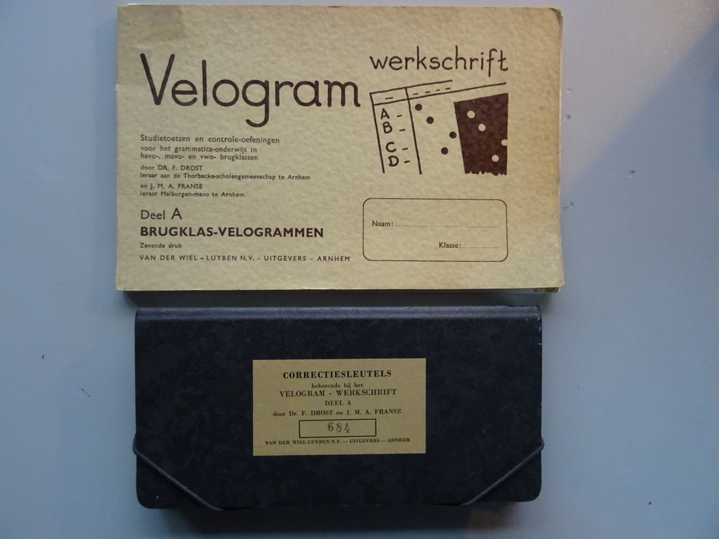 Dr. F. Drost en J. M. A Franse Velogram Werkschrift