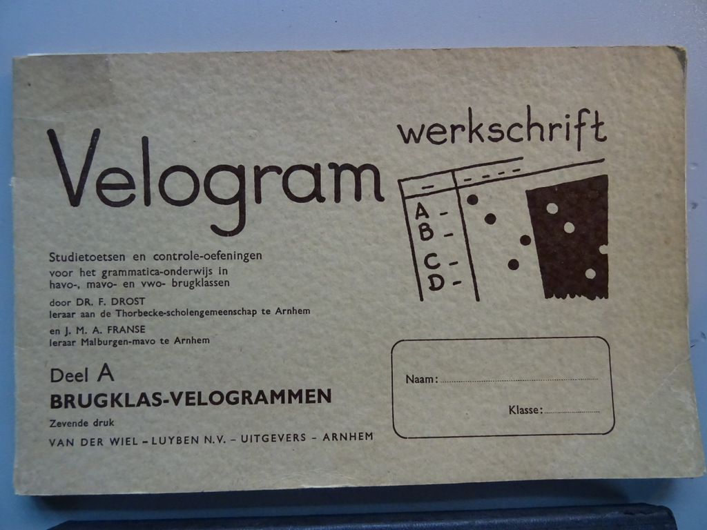Dr. F. Drost en J. M. A Franse Velogram Werkschrift - Afbeelding 2