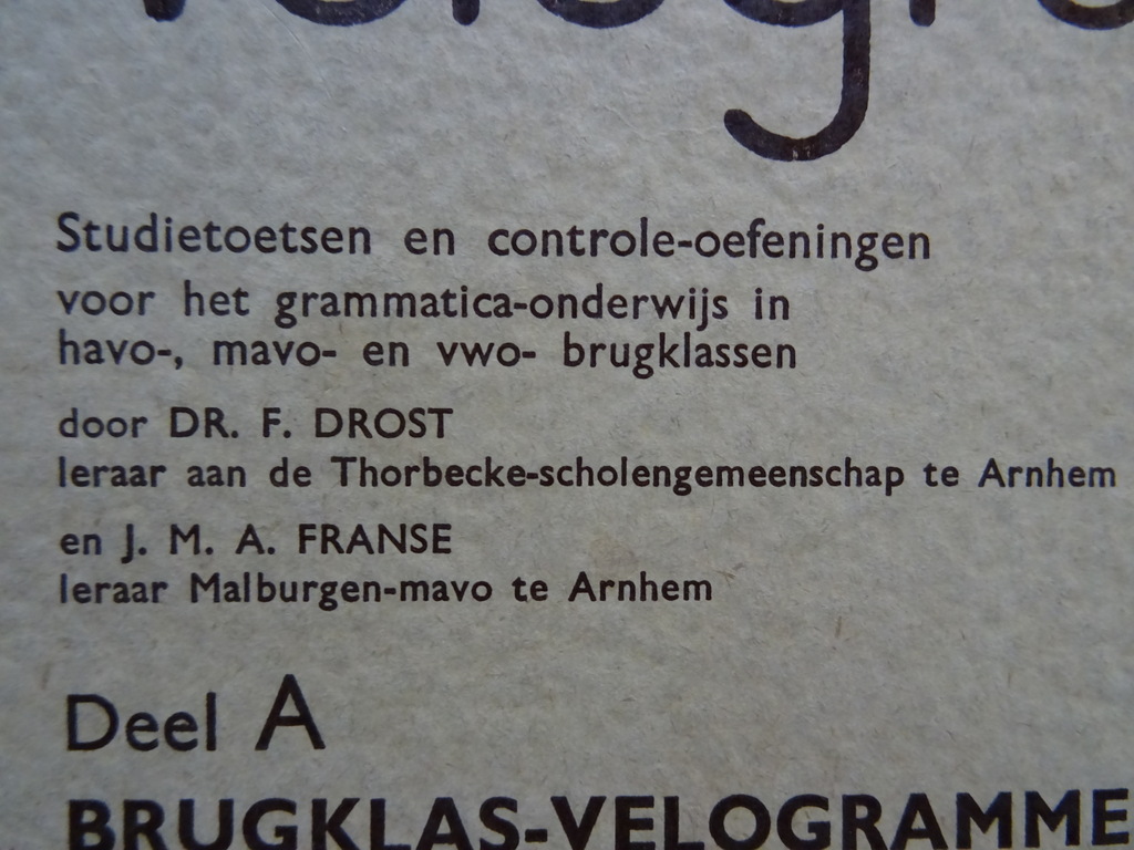 Dr. F. Drost en J. M. A Franse Velogram Werkschrift - Afbeelding 3