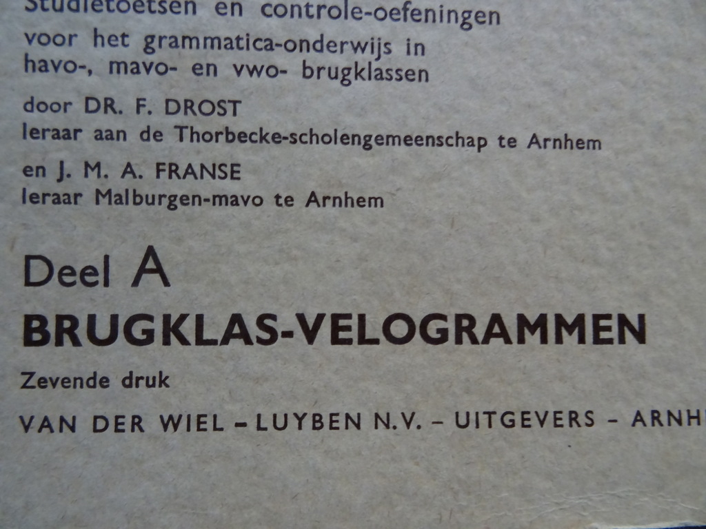 Dr. F. Drost en J. M. A Franse Velogram Werkschrift - Afbeelding 4