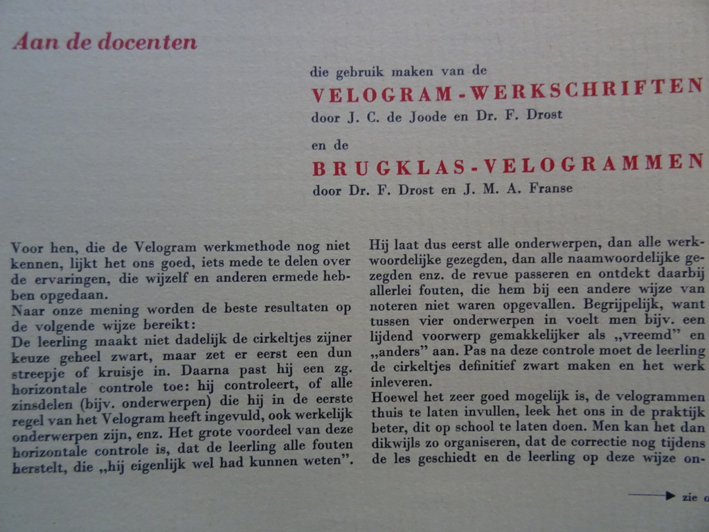 Dr. F. Drost en J. M. A Franse Velogram Werkschrift - Afbeelding 7