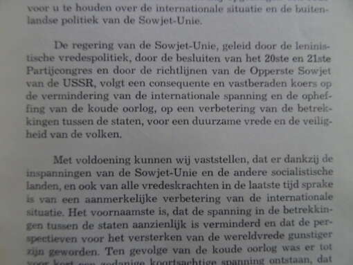 N. S. Chroestsjow Over de internationale situatie