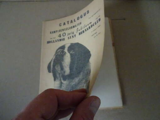 Catalogus kampioensclubmatch Hollandse Sint Bernardclub 1965