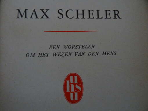 Dr J. Nota S.J. Max Scheler Een worstelen om het wezen