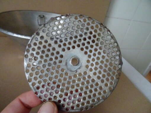 Vintage metalen passeerzeef passe-vite